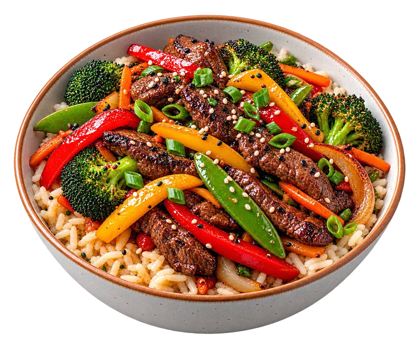 Beef stir-fry, logged on Wed